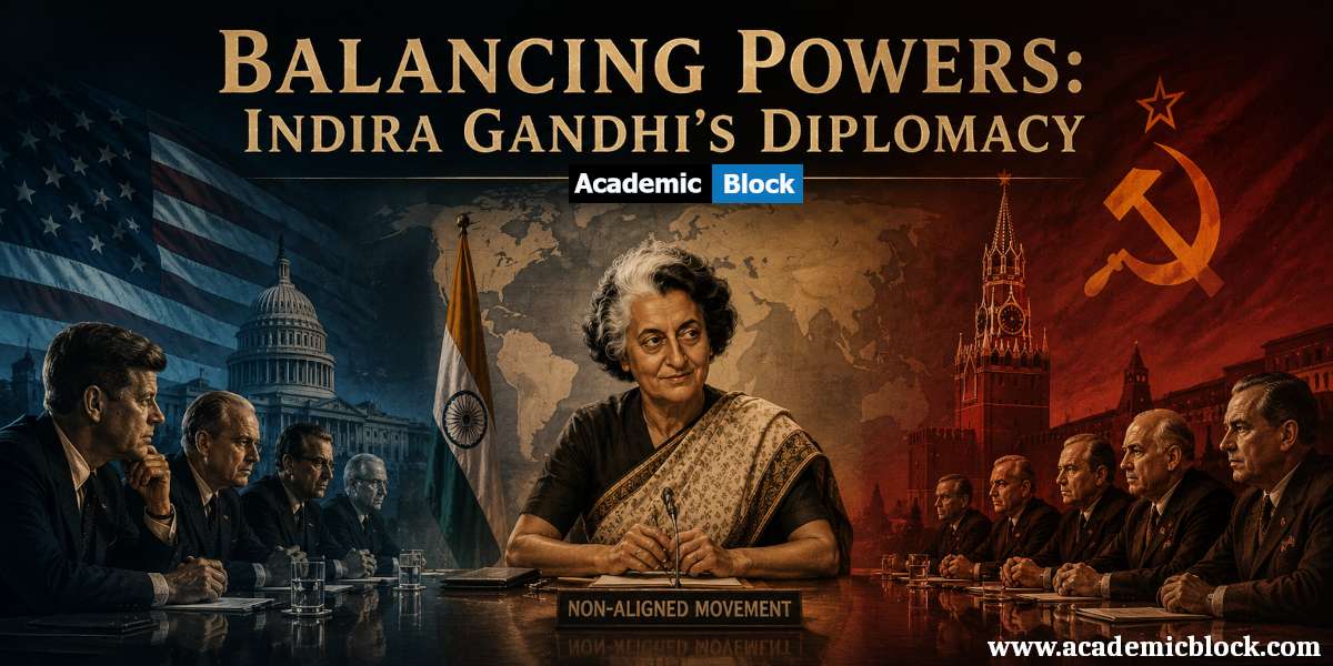 Indira Gandhi stands at the center of Cold War tensions, skillfully balancing relations between the U.S. and USSR while advancing India’s independent global role.