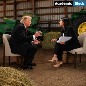 Image shows a portrait image of Trump Ends NBC Interview After ‘Rigged Election’ Clash.