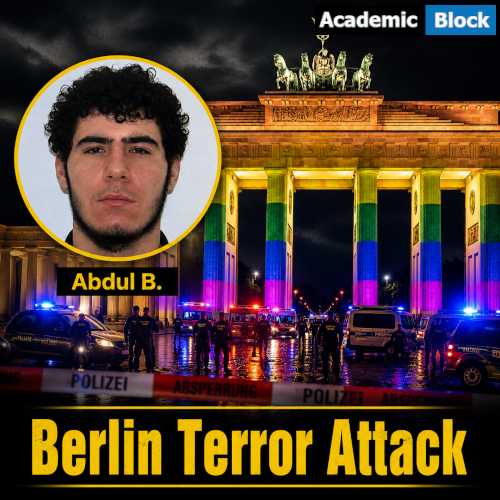 Image Showing Abdul Ballout shown alongside Berlin's Brandenburg Gate in a news graphic about the terror attack.