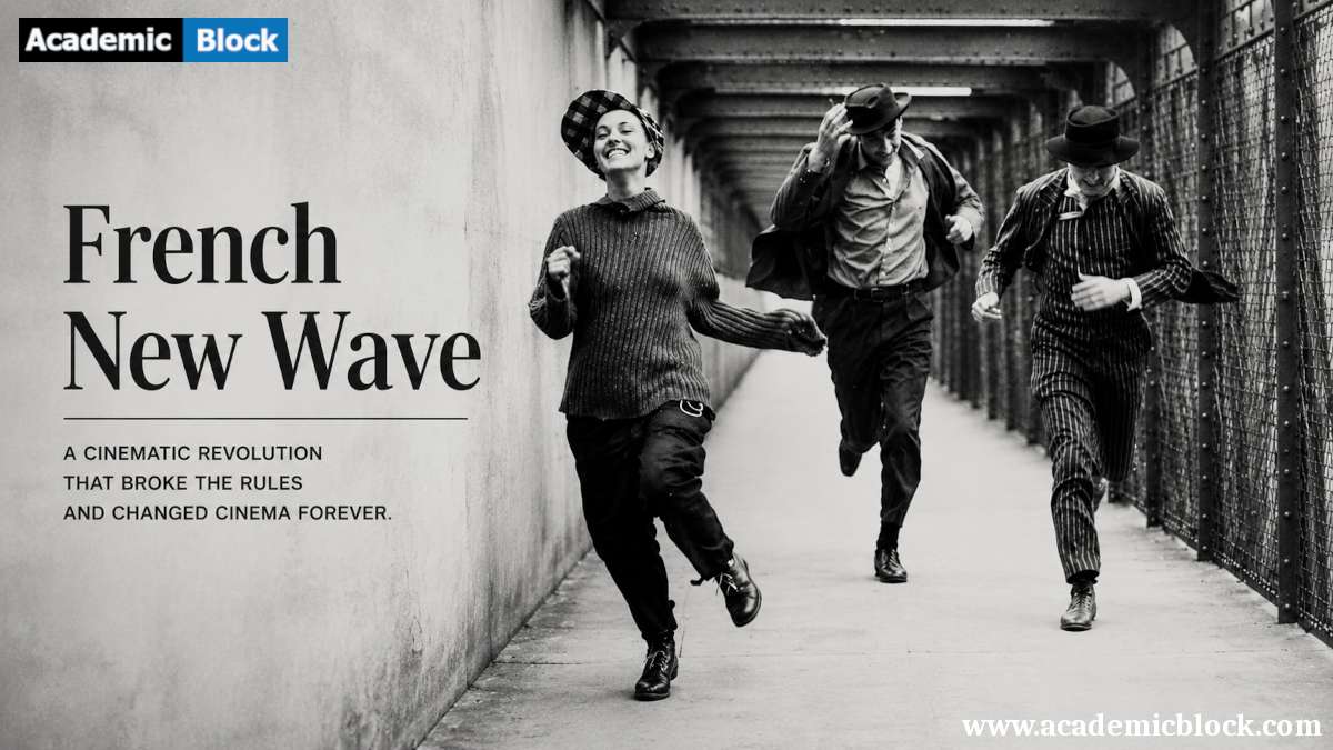 Black-and-white image capturing the spirit of the French New Wave movement.