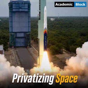 image shows Vikram-1, India's first privately developed orbital rocket by startup Skyroot Aerospace, getting launched.