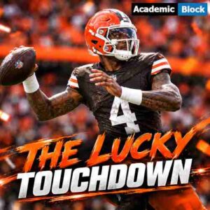 This image shows the quarterback of cleveland browns ready to throw the ball.