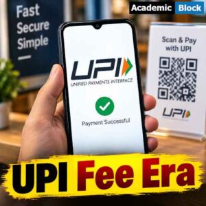 Image showing UPI Fee Era: smartphone displaying UPI payment as India introduces new MDR rules for select merchant payments.