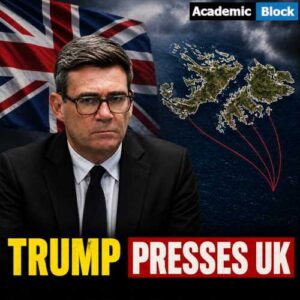 Image showing Donald Trump pressures UK Prime Minister Andy Burnham over Falkland Islands policy review and defense spending.
