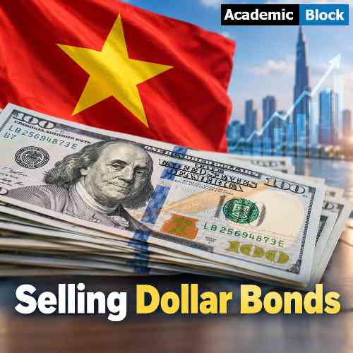 Image showing Vietnam flag and 100 dollar bills, , Vietnam is considering a sovereign dollar bond sale as the government seeks new funding from global investors.