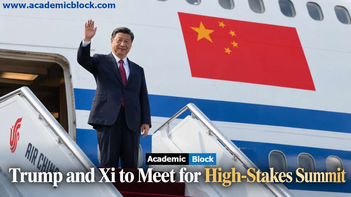 Image shows Chinese President Xi Jinping exiting his official Air China airplane during his September 2026 visit to the United States for a bilateral meeting.