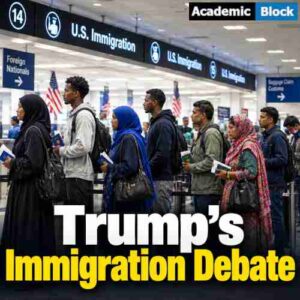 Image showing immigrants from Islamic country at the Immigration terminal of the US airport.