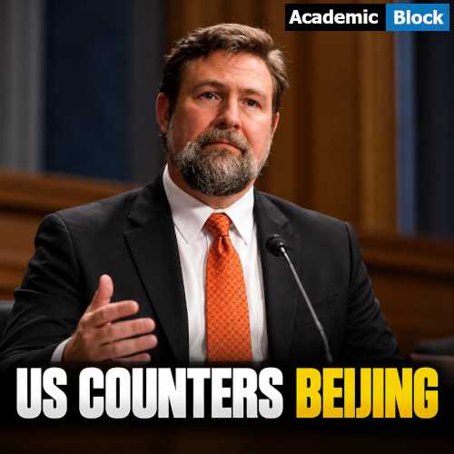 Image showing Michael Vance, US Assistant Secretary of State for Intelligence and Research, speaking at a Senate hearing as the US counters Beijing through renewed engagement with Myanmar.