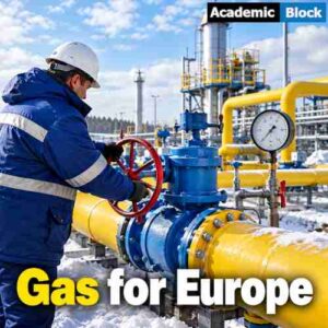 Image show a Russian operator working on Russian Gas Pipeline Facility.