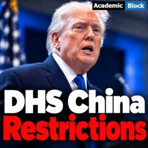 This image shows US President Donald Trump as DHS imposes new restrictions on visa-free travel for Chinese nationals to the Northern Mariana Islands (CNMI).